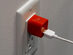 Power Cube Mini USB Wall Charger (Red)