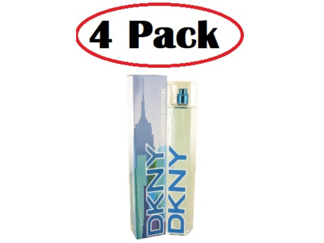 4 Pack of DKNY Summer by Donna Karan Energizing Eau De Cologne Spray (2016) 3.4 oz