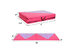 Costway 4'x10'x2" Thick Folding Panel Gymnastics Mat Gym - Pink/Purple