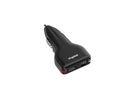 Combo USB C Car Charger Black