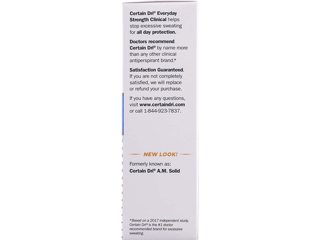 Certain Dri Everyday Strength Clinical Antiperspirant Morning Fresh Deodorant, Effective Odor Protection, 2.6 Oz.