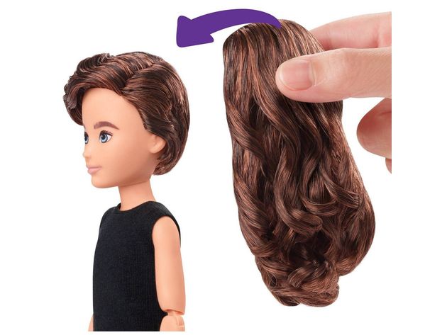 Creatable World DC-965 Deluxe Character Kit Mix and Match to Create 100+ Characters and Looks, Chestnut Brown Wavy Hair