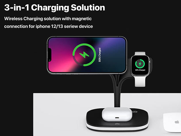 MagSafe Wireless Charging Station for iPhone, Apple Watch & AirPods