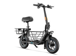 Gyroor C1S Electric Scooter with Removable Front & Back Basket