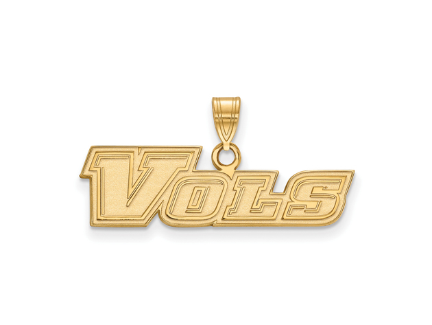 10k Yellow Gold U. of Tennessee Small 'Vols' Pendant