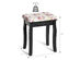 Costway Vanity Wood Stool Padded Chair Makeup Piano Seat - Black