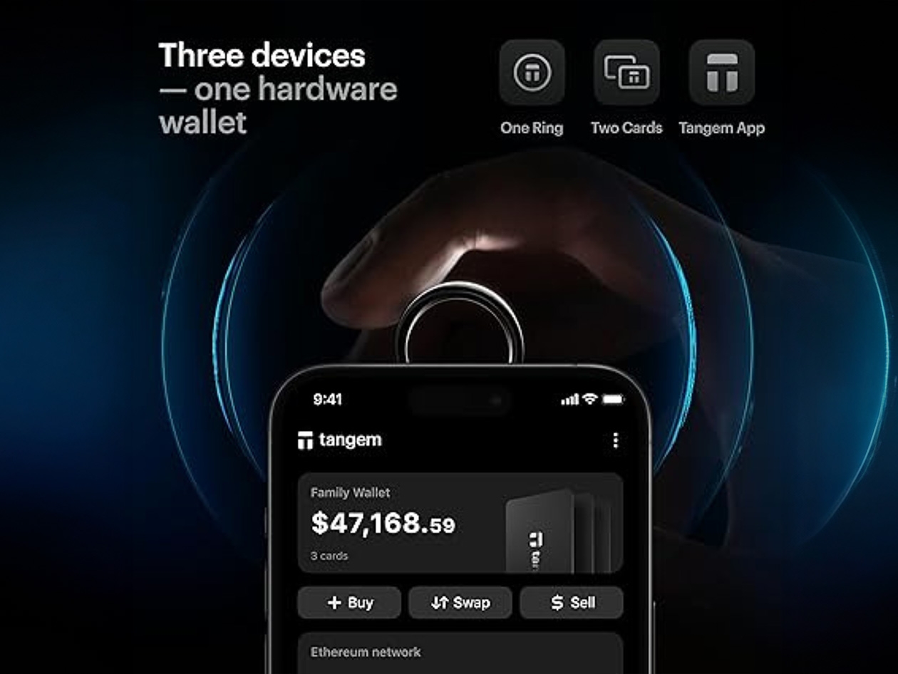 Tangem Ring - The World's First Wearable Crypto Wallet - Size 7