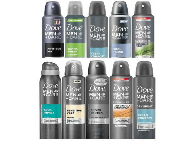 10-Pack Dove Antiperspirant & Deodorant Spray for Men