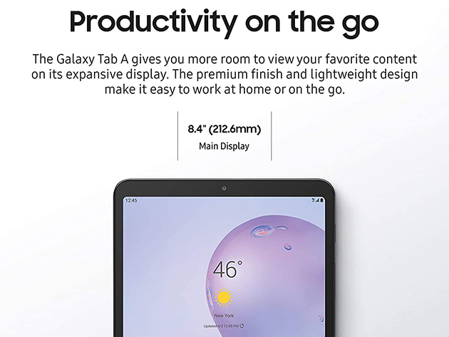 Samsung Galaxy Tab A 8.4" 32GB (2020) - Gray (Refurbished: WiFi + 4G Unlocked)
