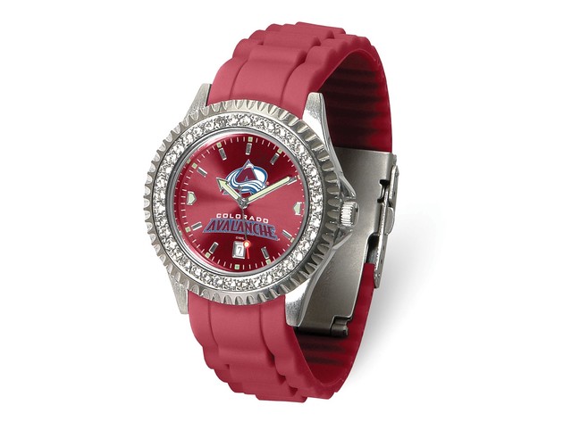 NHL Ladies Colorado Avalanche Sparkle Watch