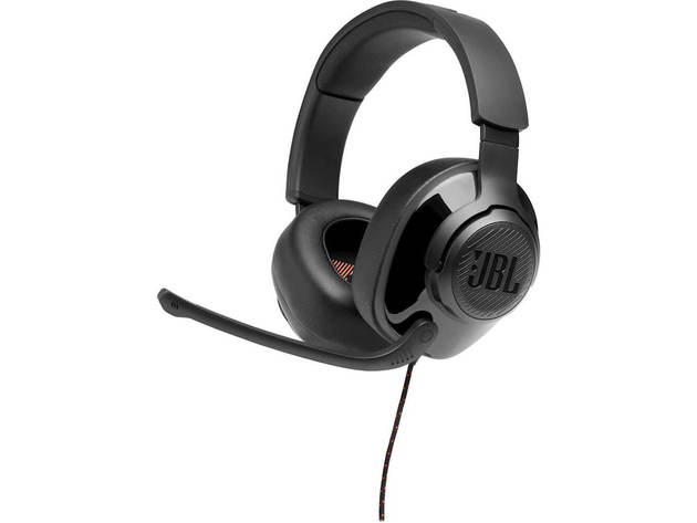 JBL QUANTUM300BK Quantum 300 Hybrid Wired Over-Ear Gaming Headset