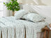 3-Piece Floral Print Microfiber Sheet Set (Chamblee Blue/Twin)