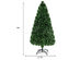 6 Foot Pre-Lit Fiber Optic PVC Christmas Tree 