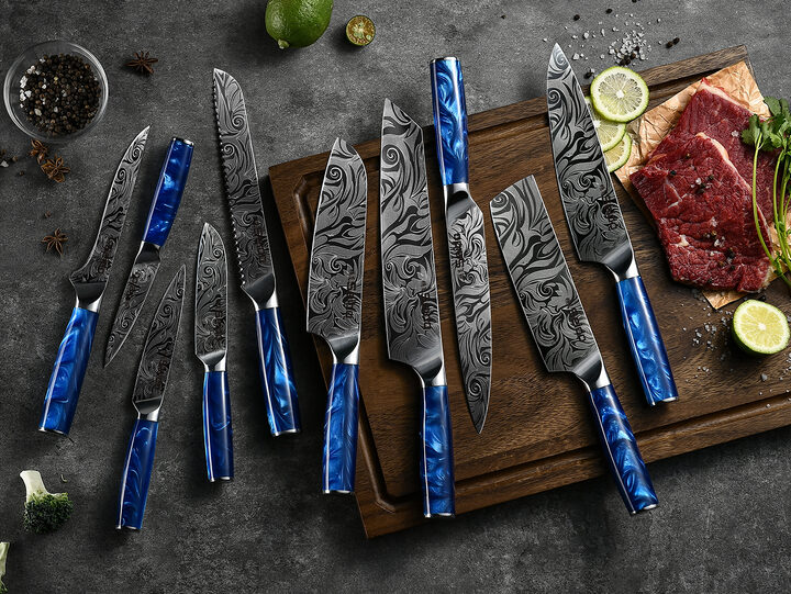 Seido Tengoku 10-Piece Damascus Chef Knife Set | StackSocial
