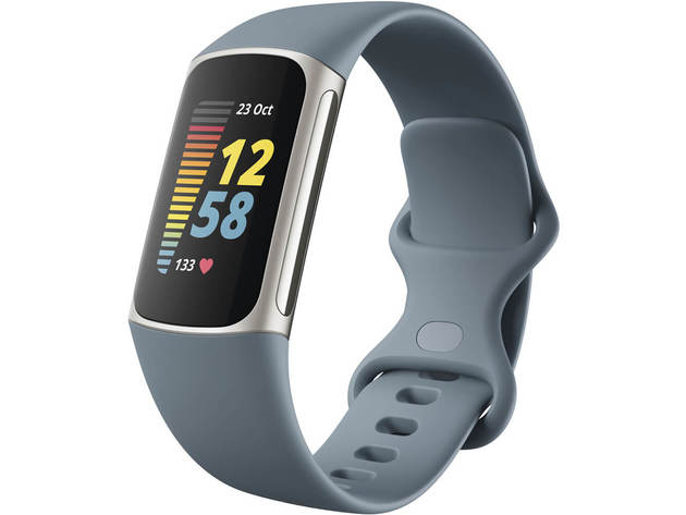 Fitbit FB421SRBU Charge 5 Advanced Fitness & Health Tracker - Platinum
