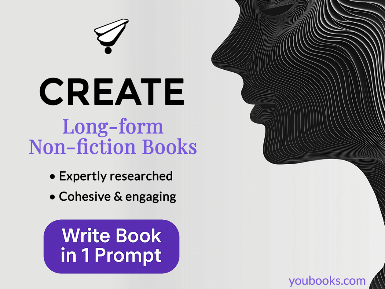 Youbooks AI Non-Fiction Book Generator: Lifetime Subscription (Fan Plan)