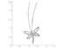 Accent Diamond Dragonfly Pendant Necklace in 14K White Gold with Chain