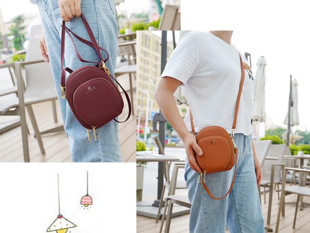 Lior Crossbody Cellphone Purse Yellow