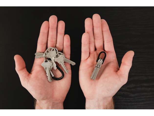 KeySmart® Mini 5-Key Holder Plus Car Key Fob