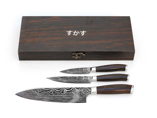Sukasu Osami Japanese 3-Pc Chef's Knife Set