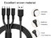 3-in-1 USB Charging Cable (4-Pack)