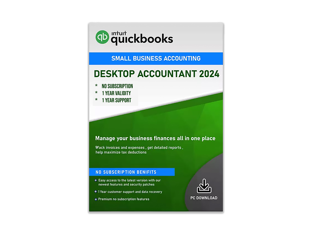 Intuit QuickBooks Desktop Accountant 2024 (1 User) for Windows: 1-Year Subscription