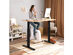 Costway Electric Stand Up Desk Frame Dual Motor Height Adjustable Stand White\Black - Black