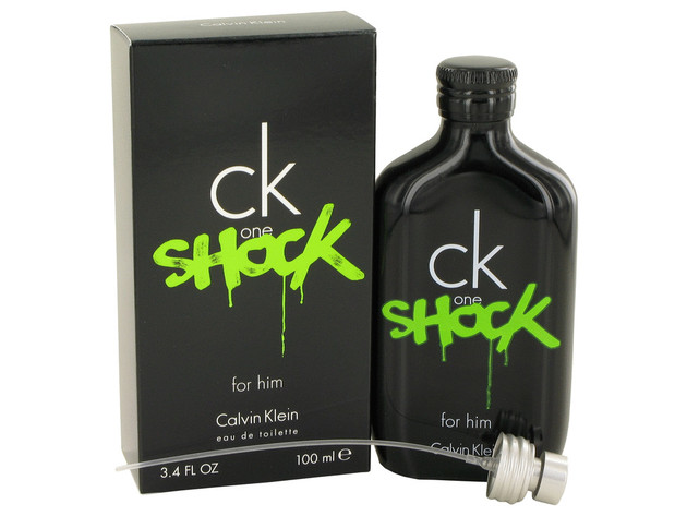 CK One Shock Eau De Toilette Spray 3.4 oz For Men 100% authentic perfect as a gift or just everyday use