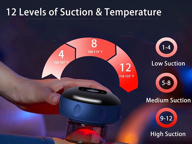 Gua Sha Massage Tool with 12 Level Temperature and Suction