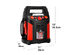Costway Jump Starter Air Compressor Power Bank Charger w/ LED Light & DC Outlet - Red / black