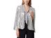 Tahari ASL Women's Shiny Cape Jacket Silver Metalic Size  Extra Large