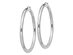 Extra Large Hoop Earrings in Sterling Silver 2 1/2 Inch (4.0mm)
