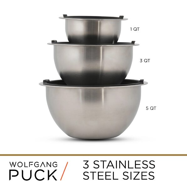 Wolfgang Puck 15-Piece Stainless Steel Cookware Set and Mixing