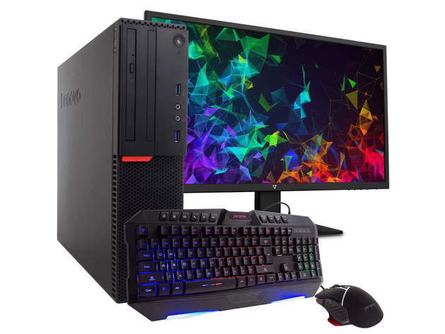 8GB RAM W10P Lenovo ThinkCentre M900 SFF Intel Quad Core i5-6500-3.2 GHZ 256GB Solid State Drive Business Desktop Computer Renewed