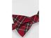 Tommy Hilfiger Men's 2-Pc. Royal Stewart Tartan Silk Bow Tie & Solid Pocket Square Set Red Size Regular