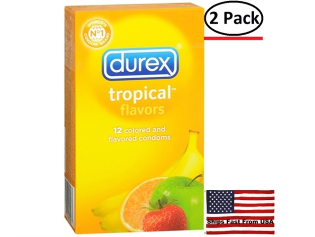 ( 2 Pack ) Durex Tropical - 12 Pack