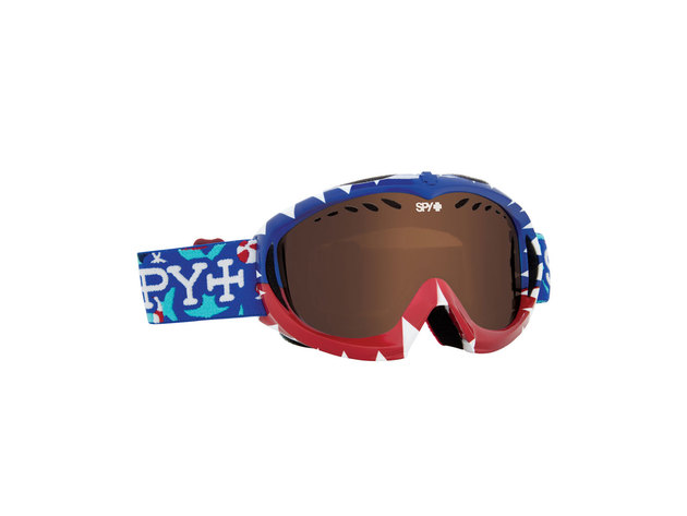 Spy Optic 310775654069 Targa Snow Ski Goggles Mini Party Sharks Bronze - Blue