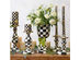 MacKenzie-Childs Courtly Check Enamel Pedestal Vase - Green Bow
