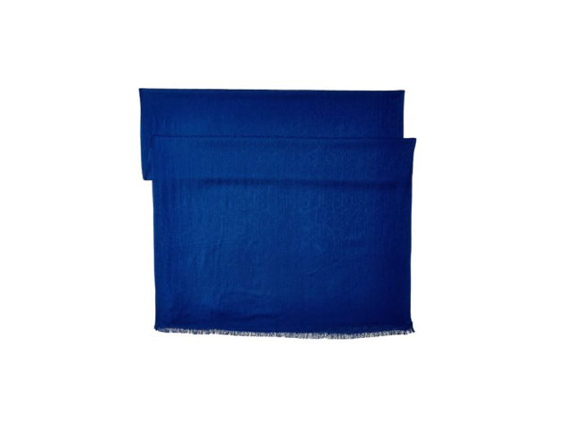 Calvin Klein Women's Ck Logo 2 In 1 Pashmina Wrap Scarf Blue