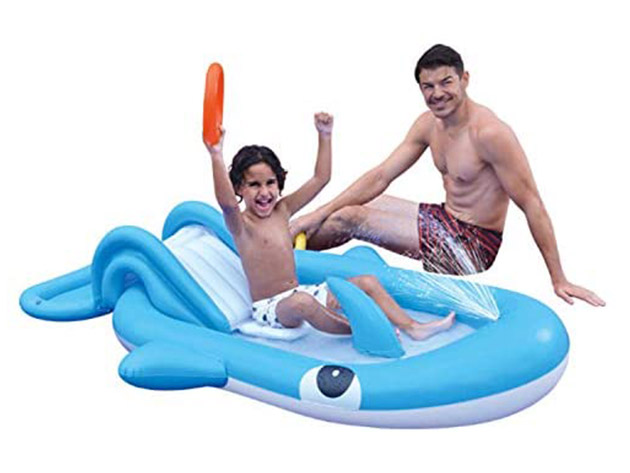 SunClub Inflatable Swimming Pool (Whale Design with Slide)