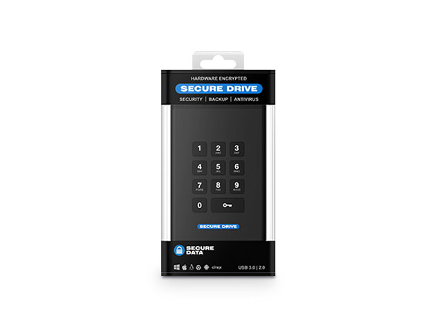 SecureDrive® KP Hardware Encrypted External Portable SSD (2TB)