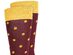 Bar III Men's Polka Dot Socks Wine Size Regular