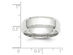 Mens 10K White Gold 7mm Comfort Fit Wedding Band with Bevel Edge - 12.5