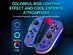 Wireless Controllers for Nintendo Switch with RGB Lights (Blue)