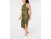 Lala Anthony Women's Trendy Plus Size Lace-Up Bodycon Dress Green Size X-Large