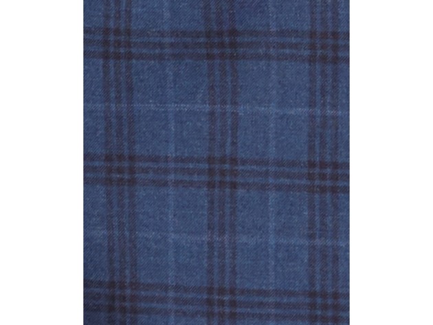 Michael Kors Men's Classic-Fit Blue & Gray Plaid Sport Coat Size 46 Long