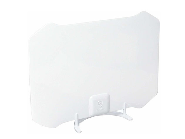 AT-133 Paper Thin Indoor TV Antenna with Table Stand