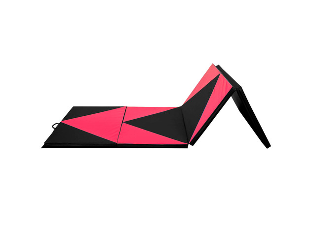 Super buy 4'x10'x2" Thick Folding Panel Gymnastics Mat Gym - Pink & Black