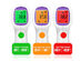 Infrared Non-Contact, Medical-Grade Digital Thermometer with 1-Sec Temperature Read 4-Pack