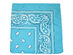 Paisley 100% Polyester Unisex Bandanas - 2 Pack - Turquoise